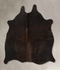 Chocolate Medium Brazilian Cowhide Rug 4'9