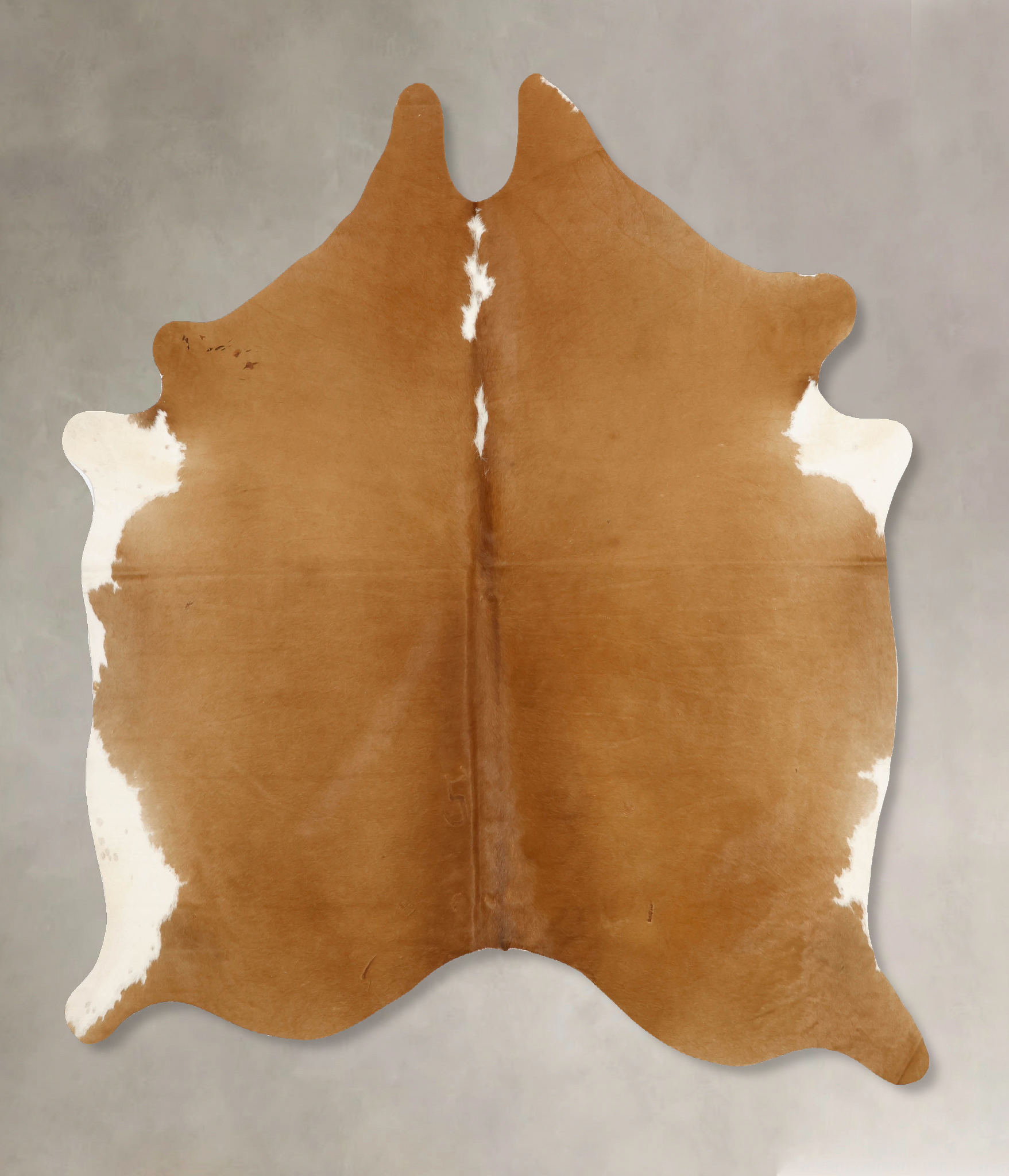 Brown and White Regular Cowhide Rug #B11085