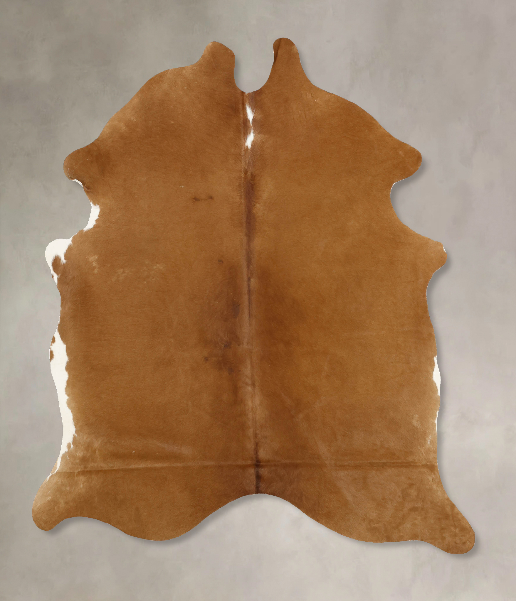 Solid Brown Cowhide Rug #B11088