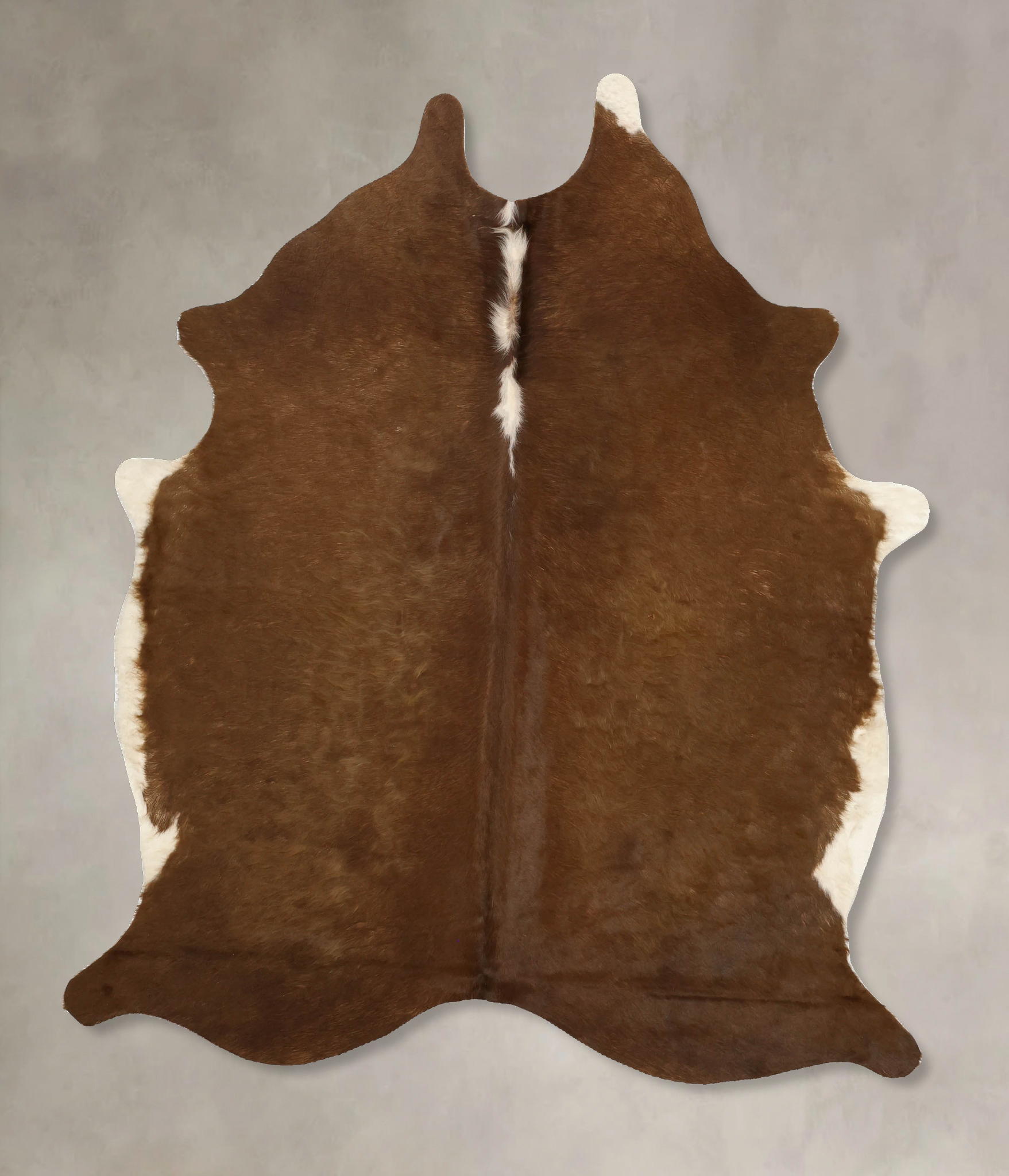 Brown and White Regular Cowhide Rug #B11096