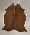 Brown and White Regular Large Brazilian Cowhide Rug 6'6