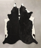 Black and White X-Large Brazilian Cowhide Rug 6'9