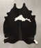 Black and White Large Brazilian Cowhide Rug 6'2