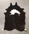 Black and White Large Brazilian Cowhide Rug 6'6