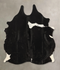 Black and White Large Brazilian Cowhide Rug 6'6