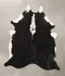 Black and White Large Brazilian Cowhide Rug 6'5