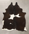 Chocolate and White Large Brazilian Cowhide Rug 6'3