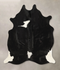 Black and White Large Brazilian Cowhide Rug 6'7