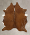 Brown and White Regular Large Brazilian Cowhide Rug 7'0