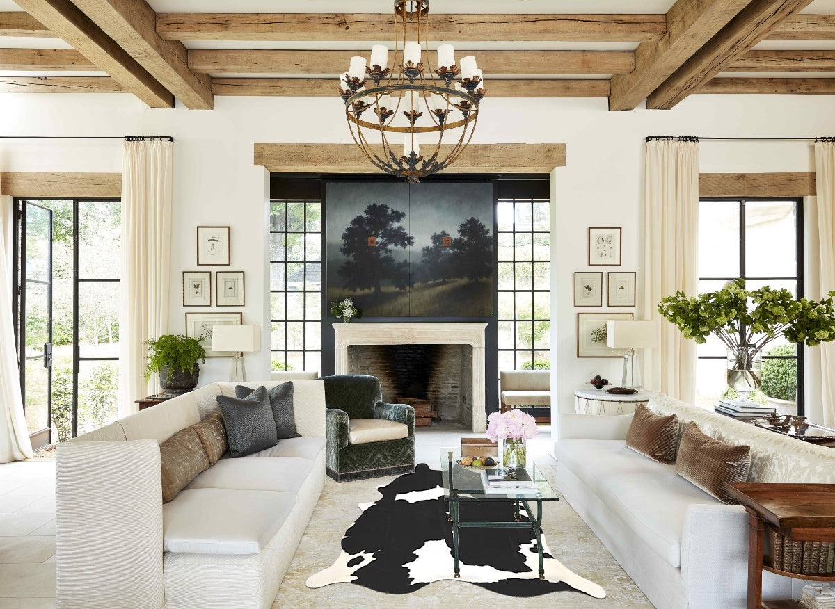 Black and White Cowhide Rug #B11144