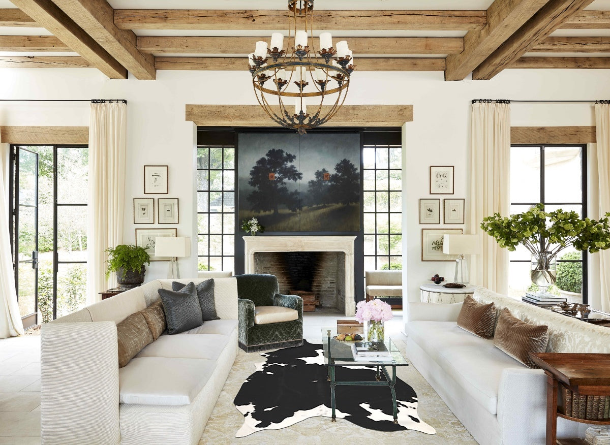 Black and White Cowhide Rug #B11162