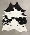 Black and White Large Brazilian Cowhide Rug 6'4