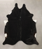 Solid Black X-Large Brazilian Cowhide Rug 6'10