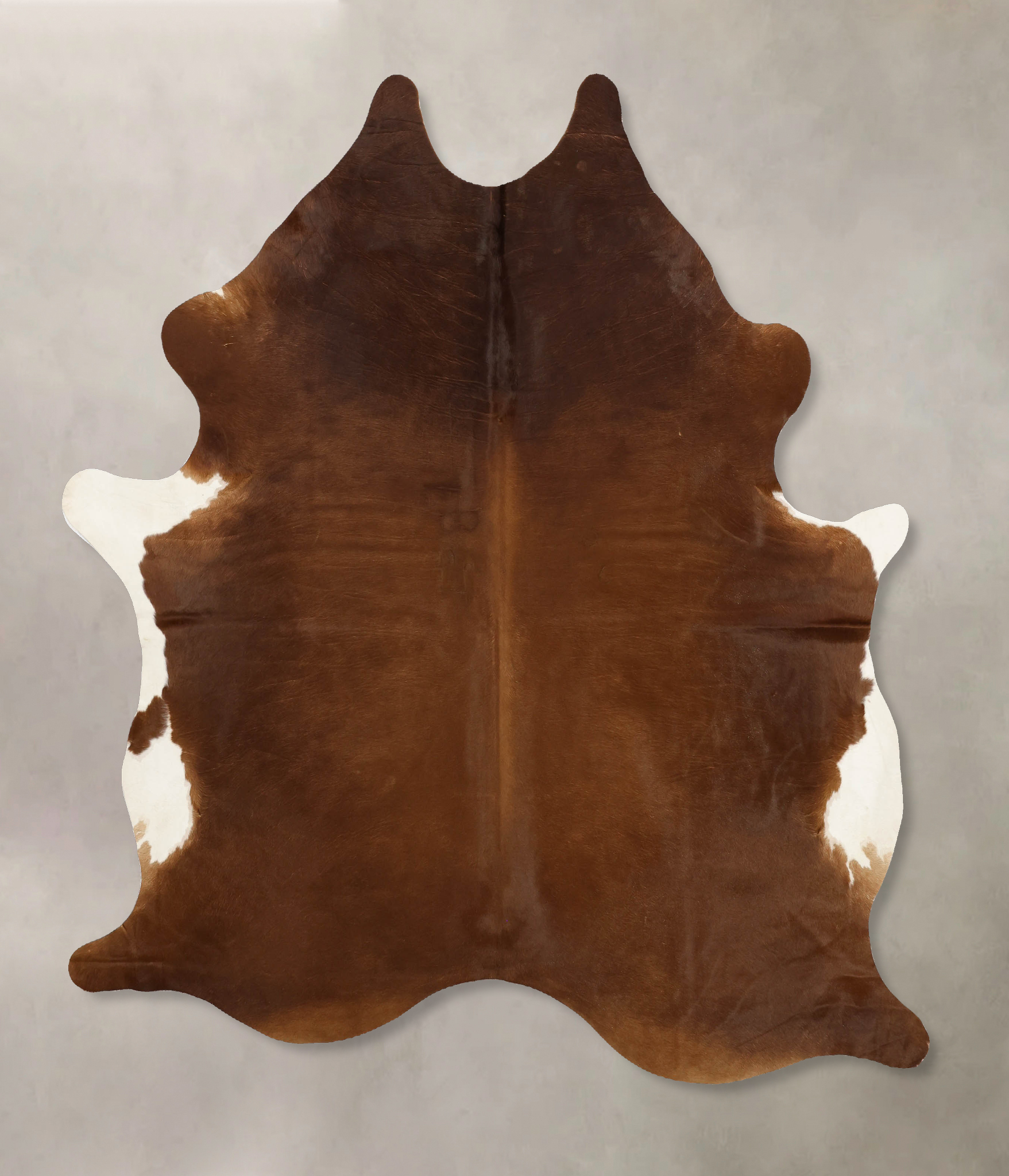 Solid Brown Cowhide Rug #B11166