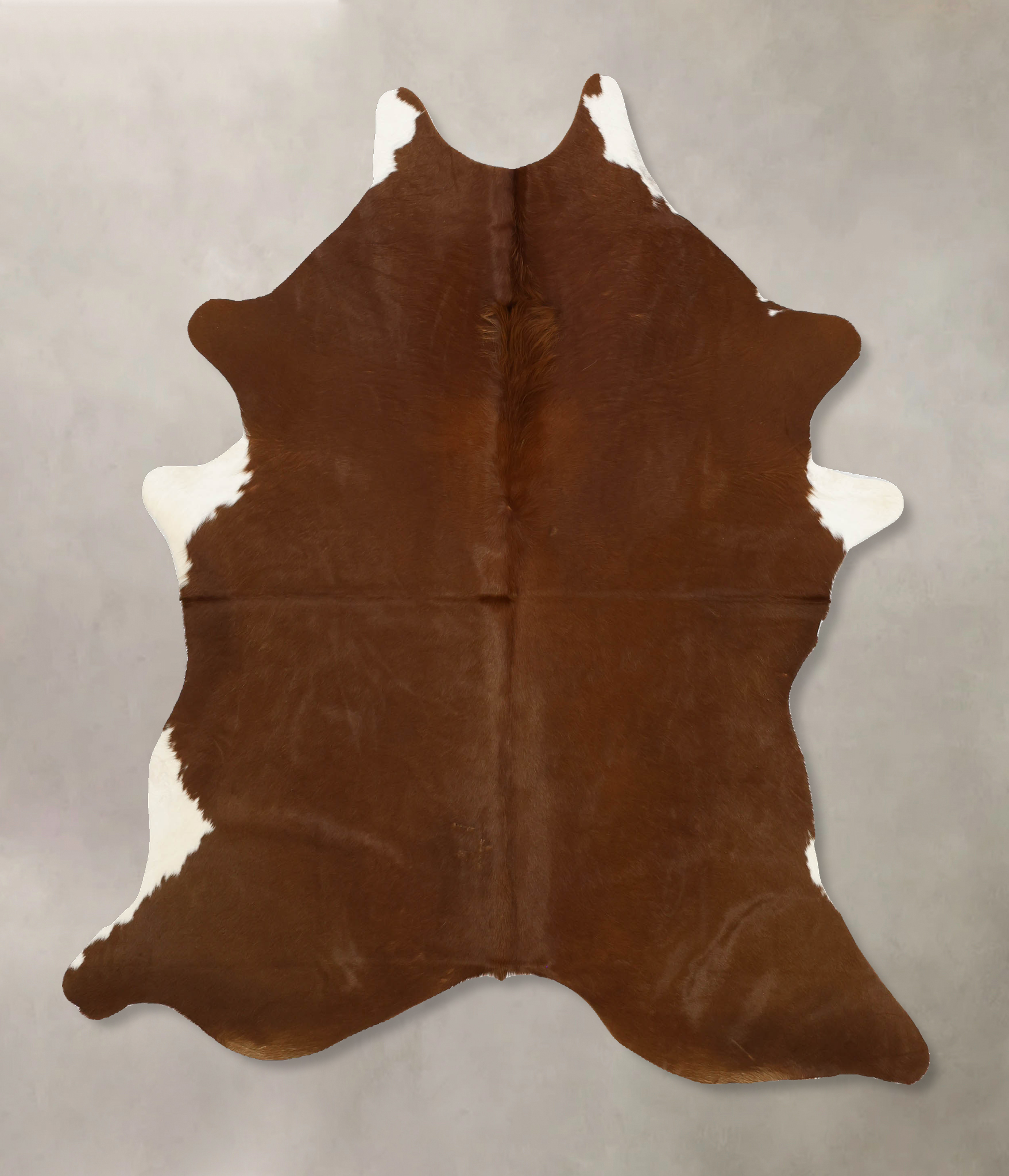 Solid Brown Cowhide Rug #B11167