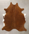 Solid Brown Large Brazilian Cowhide Rug 6'3