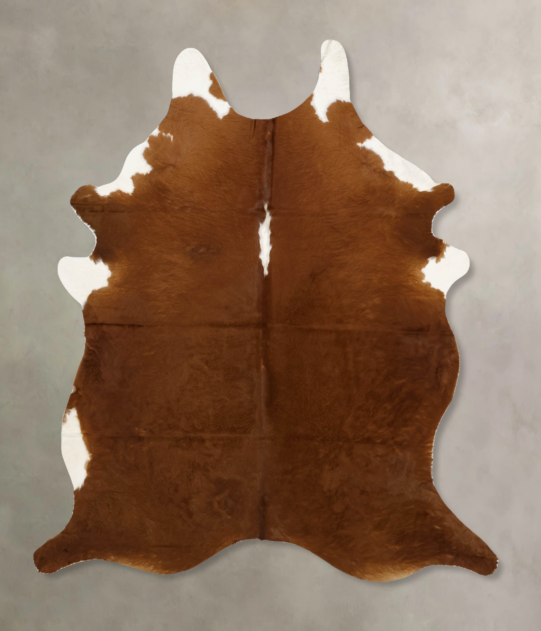 Brown and White Regular Cowhide Rug #B11180