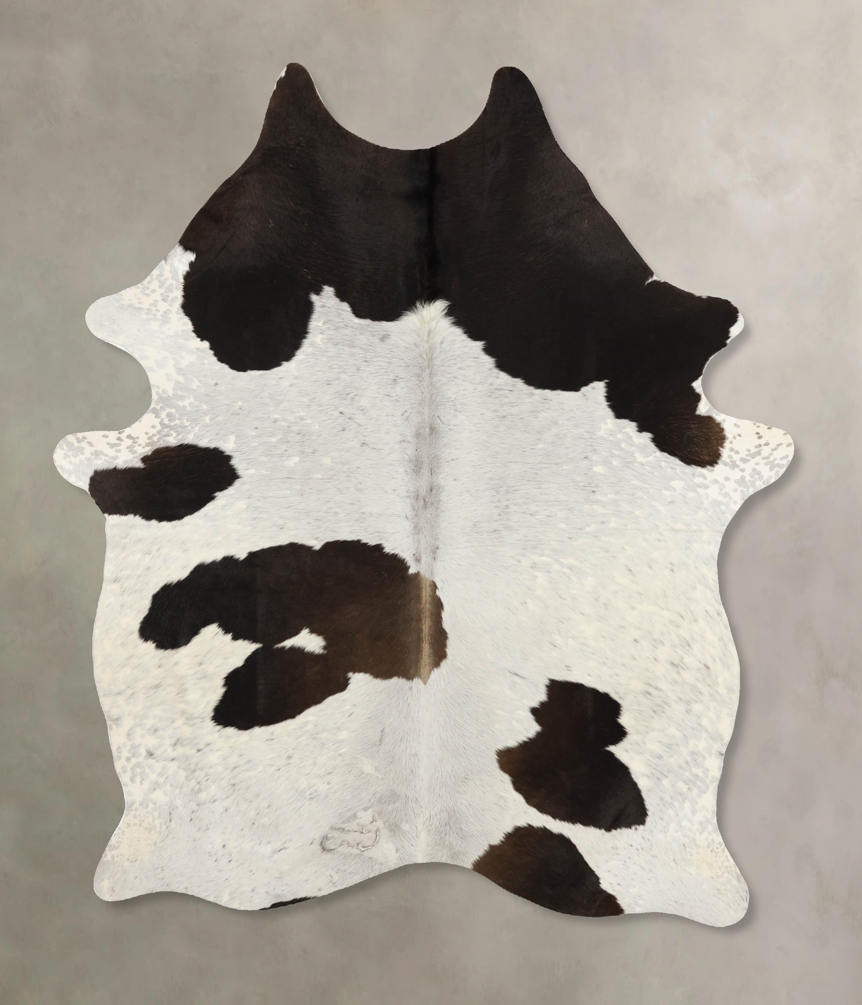 Chocolate and White Cowhide Rug #B11187