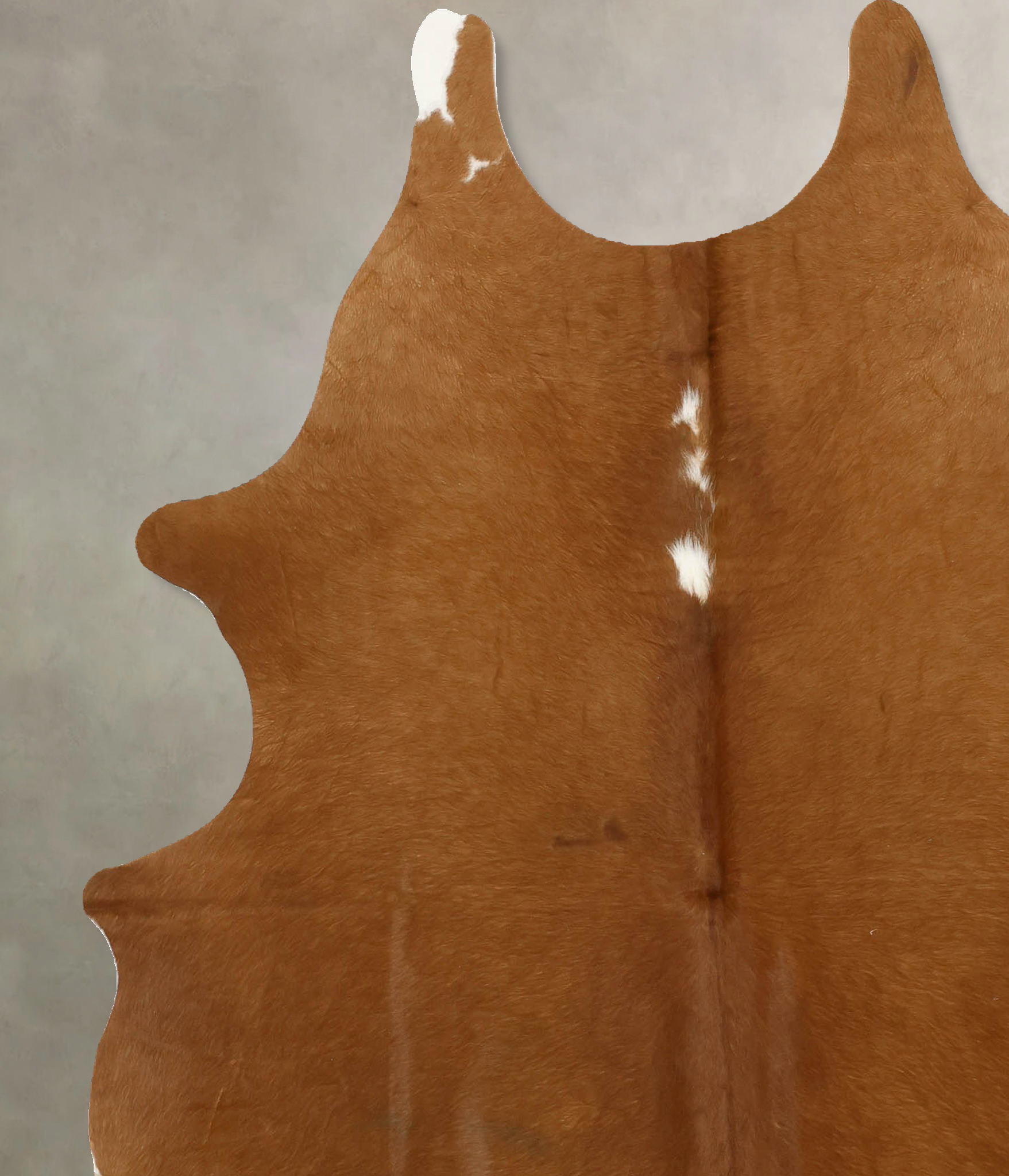 Solid Brown Cowhide Rug #B11188