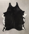 Black and White Large Brazilian Cowhide Rug 6'9