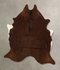 Solid Brown X-Large Brazilian Cowhide Rug 6'11