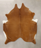 Solid Brown Large Brazilian Cowhide Rug 6'4