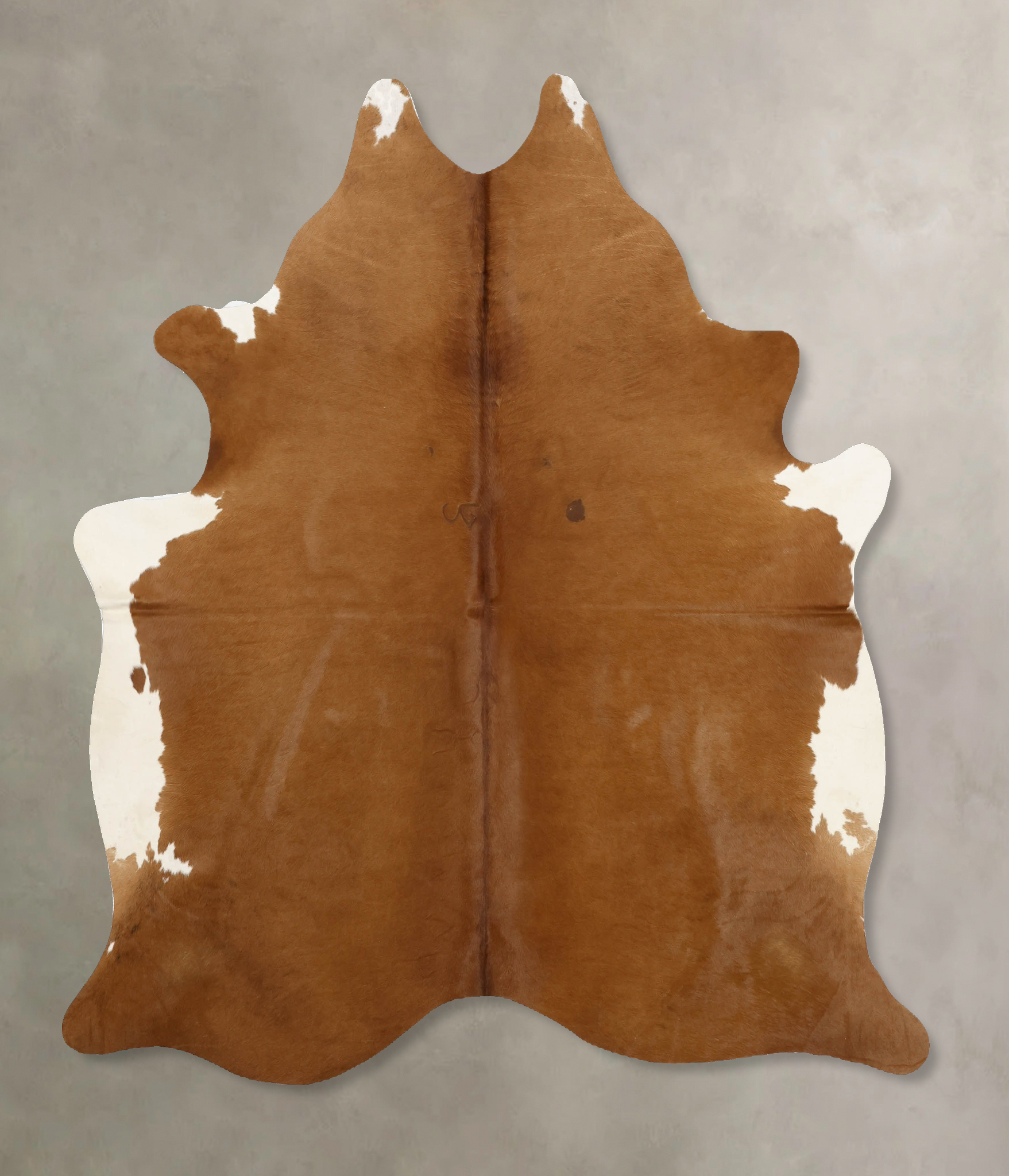 Brown and White Regular Cowhide Rug #B11227