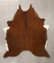 Solid Brown X-Large Brazilian Cowhide Rug 7'2