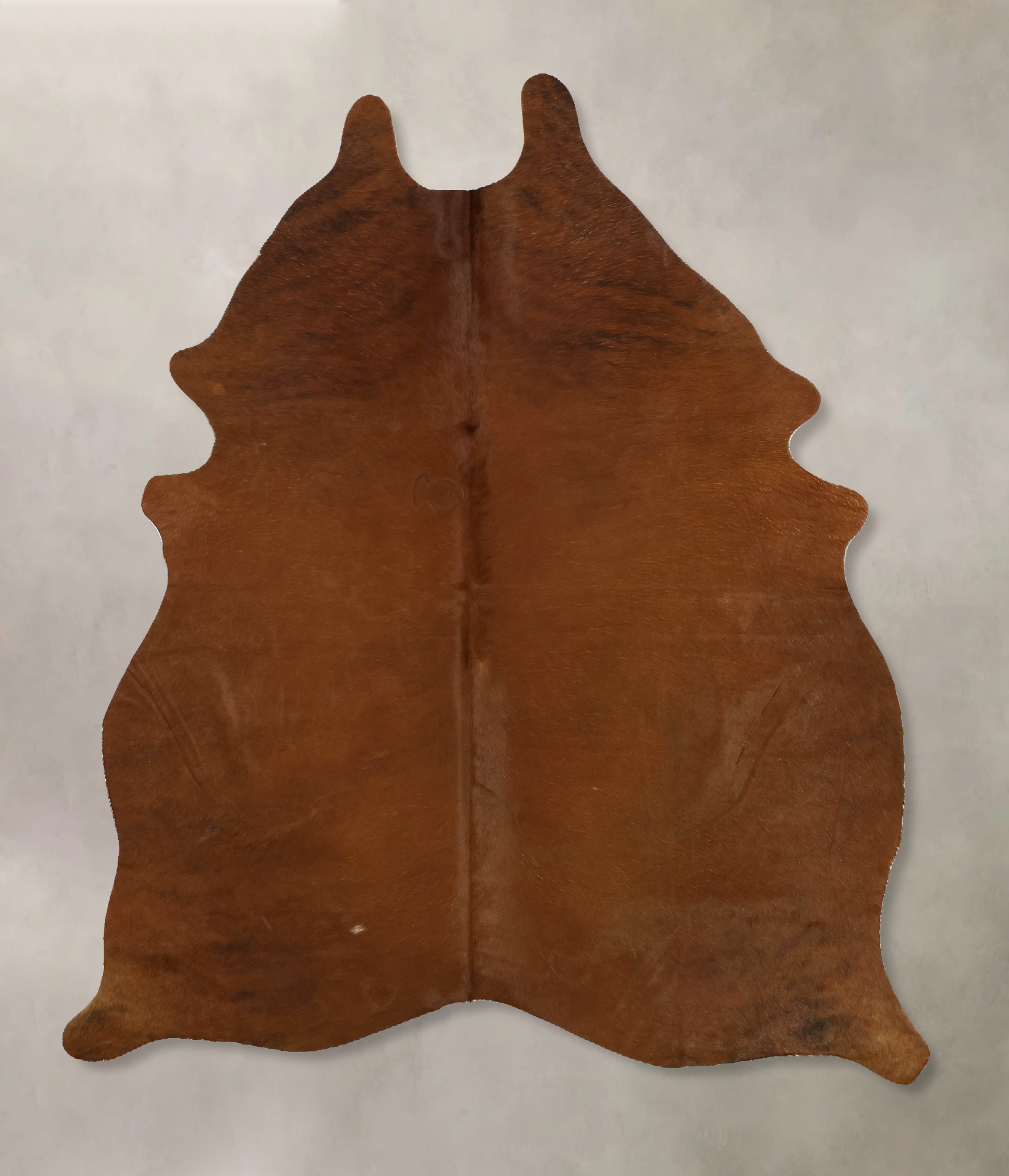 Solid Brown Cowhide Rug #B11236