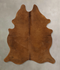 Solid Brown Large Brazilian Cowhide Rug 6'4