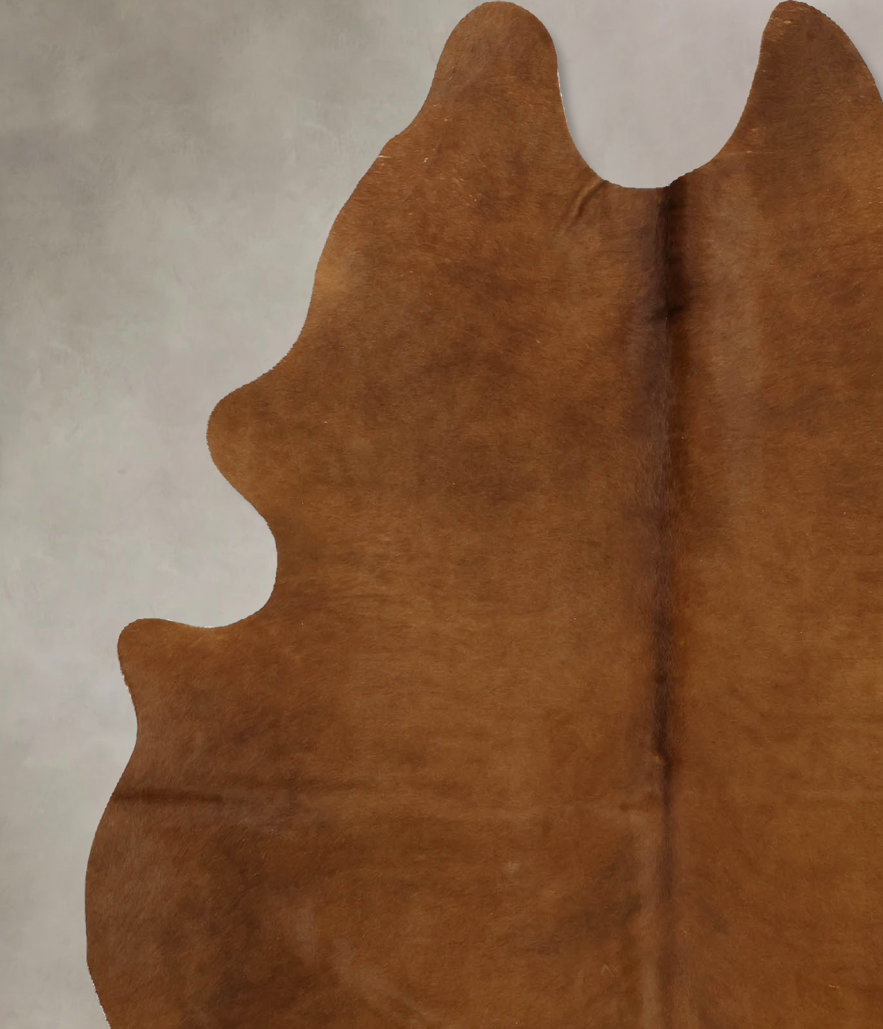 Solid Brown Cowhide Rug #B11237