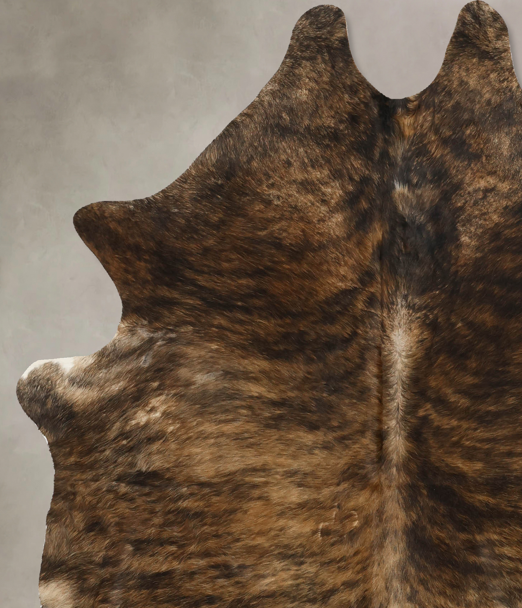 Dark Brindle Cowhide Rug #B11241