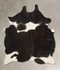 Black and White Large Brazilian Cowhide Rug 6'3