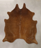 Solid Brown Large Brazilian Cowhide Rug 5'11