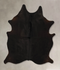 Solid Black X-Large Brazilian Cowhide Rug 6'10