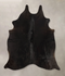 Solid Black X-Large Brazilian Cowhide Rug 6'9