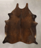 Chocolate Large Brazilian Cowhide Rug 7'0