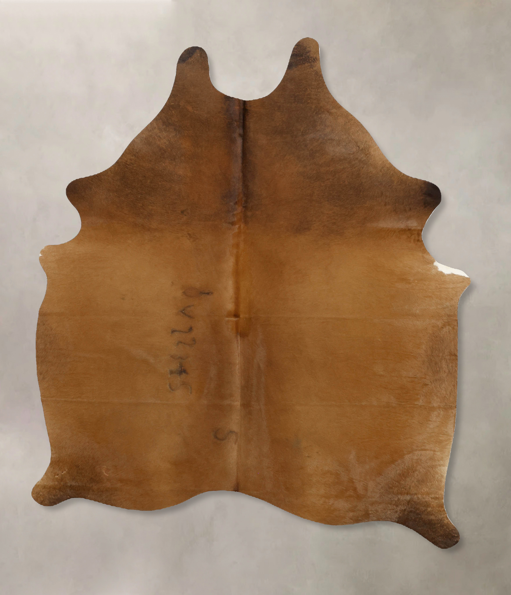 Solid Brown Cowhide Rug #B11283