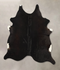 Solid Black X-Large Brazilian Cowhide Rug 6'9