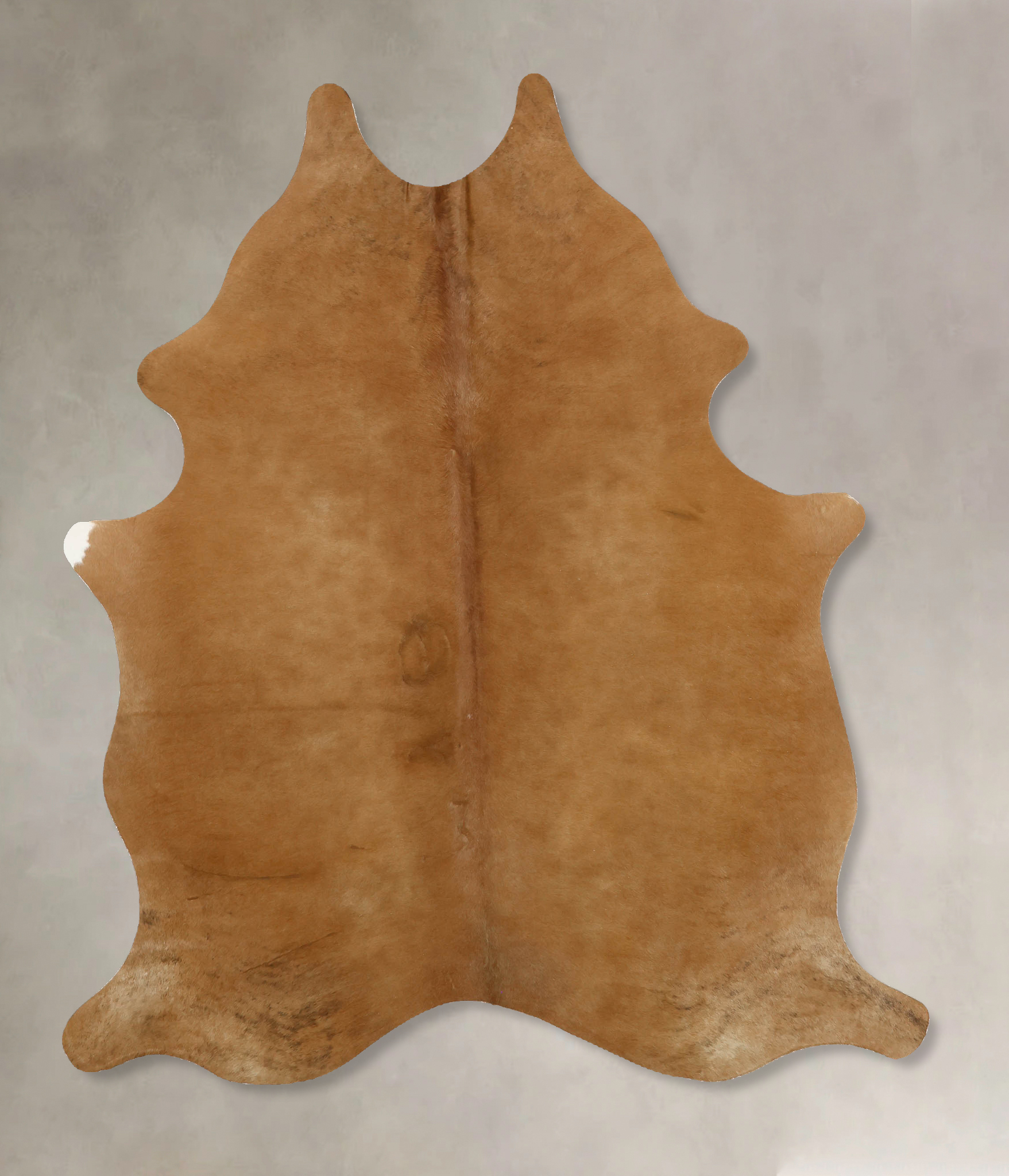 Solid Brown Cowhide Rug #B11300