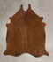 Solid Brown X-Large Brazilian Cowhide Rug 6'10