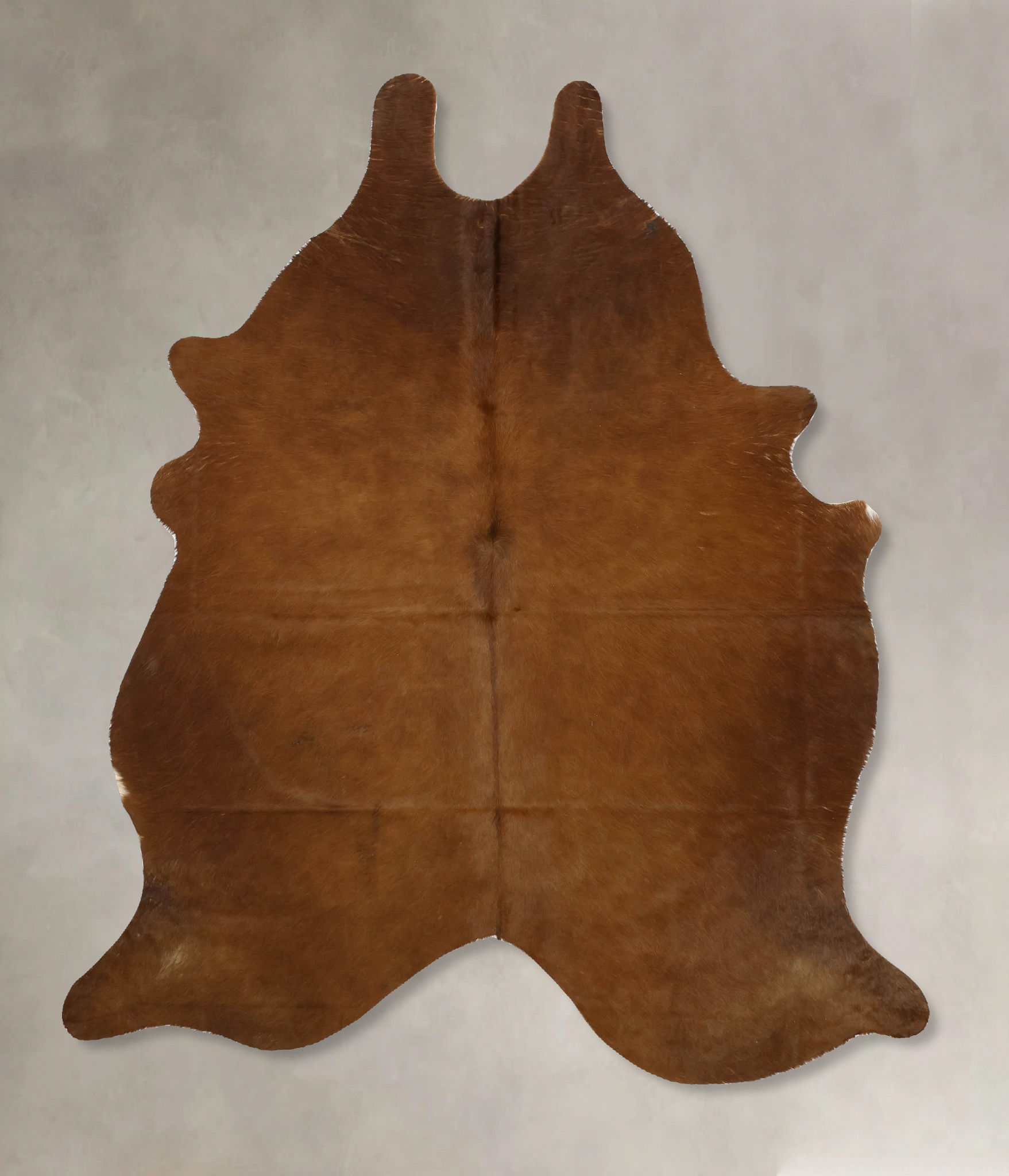 Solid Brown Cowhide Rug #B11305