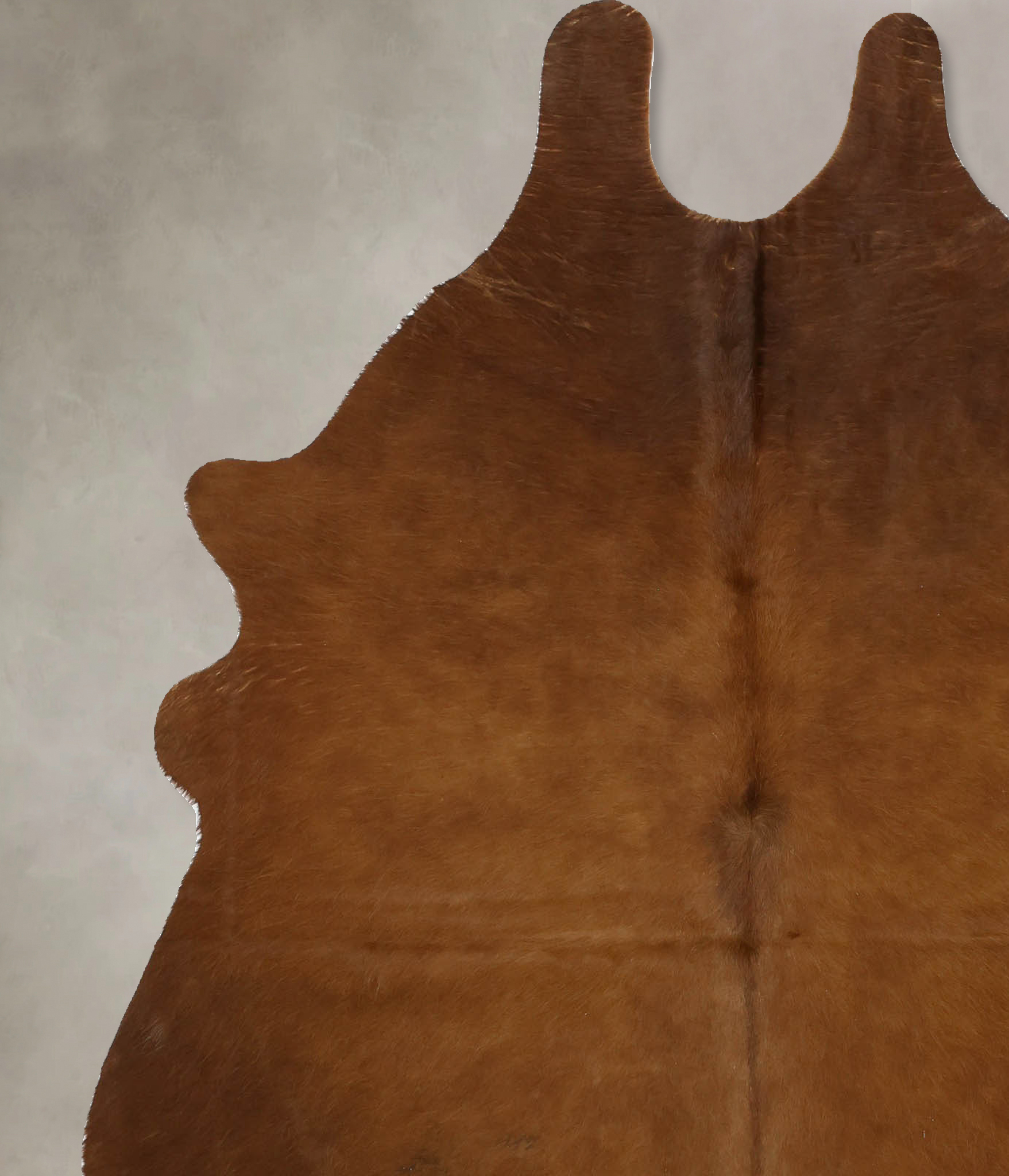 Solid Brown Cowhide Rug #B11305