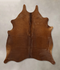 Solid Brown X-Large Brazilian Cowhide Rug 7'0