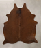 Solid Brown Large Brazilian Cowhide Rug 6'5