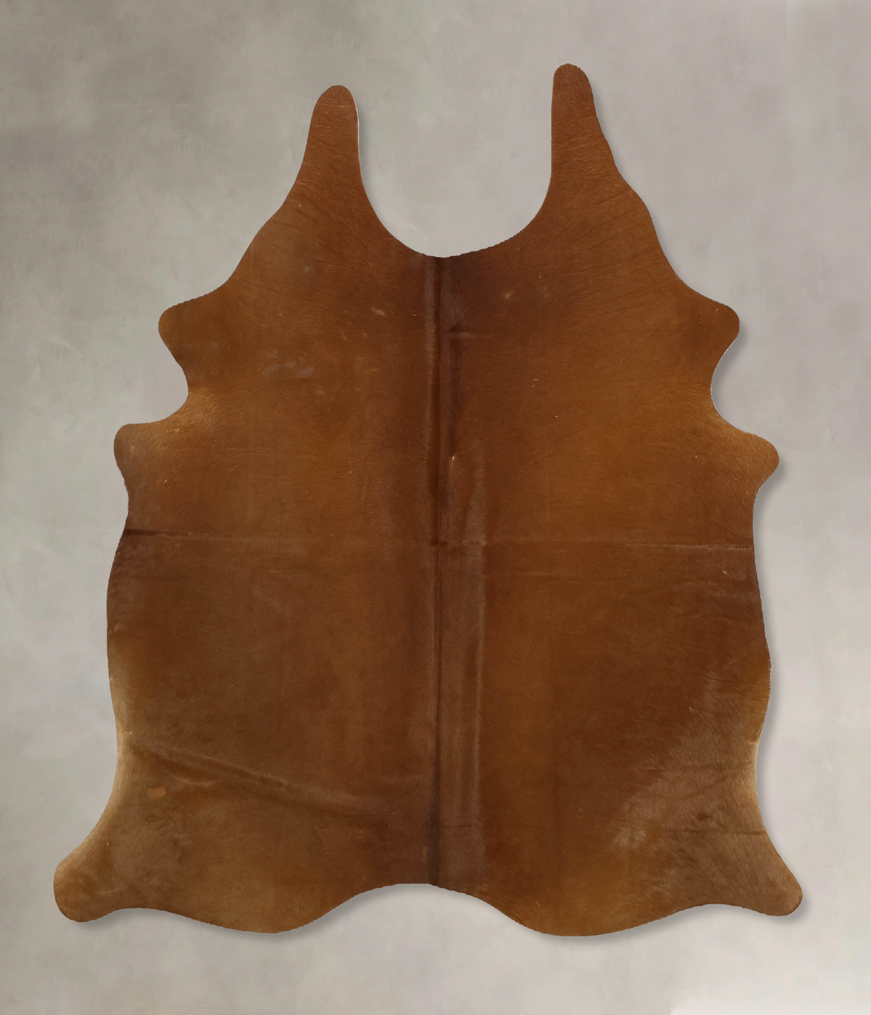 Solid Brown Cowhide Rug #B11315