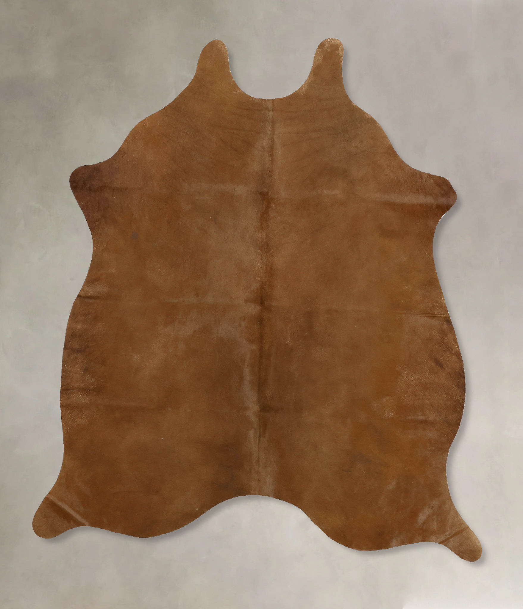 Solid Brown Cowhide Rug #B11316