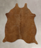 Solid Brown Large Brazilian Cowhide Rug 5'11