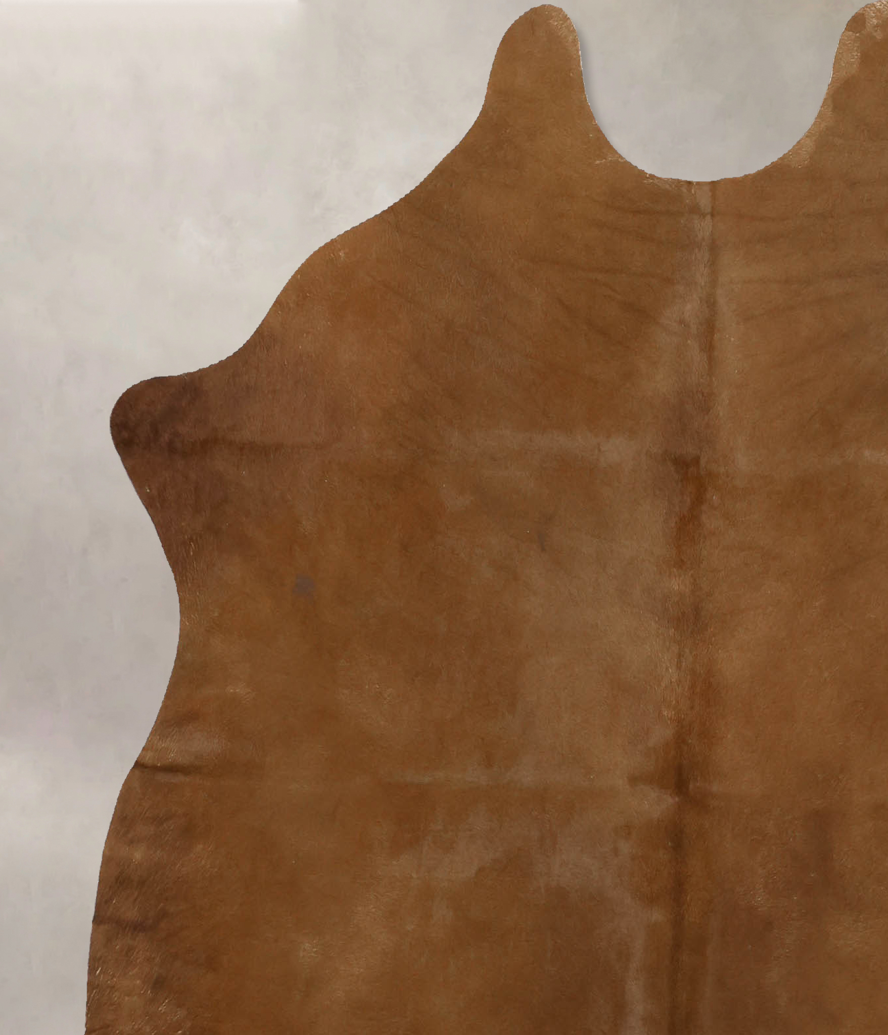 Solid Brown Cowhide Rug #B11316