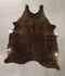 Dark Brindle Large Brazilian Cowhide Rug 6'6